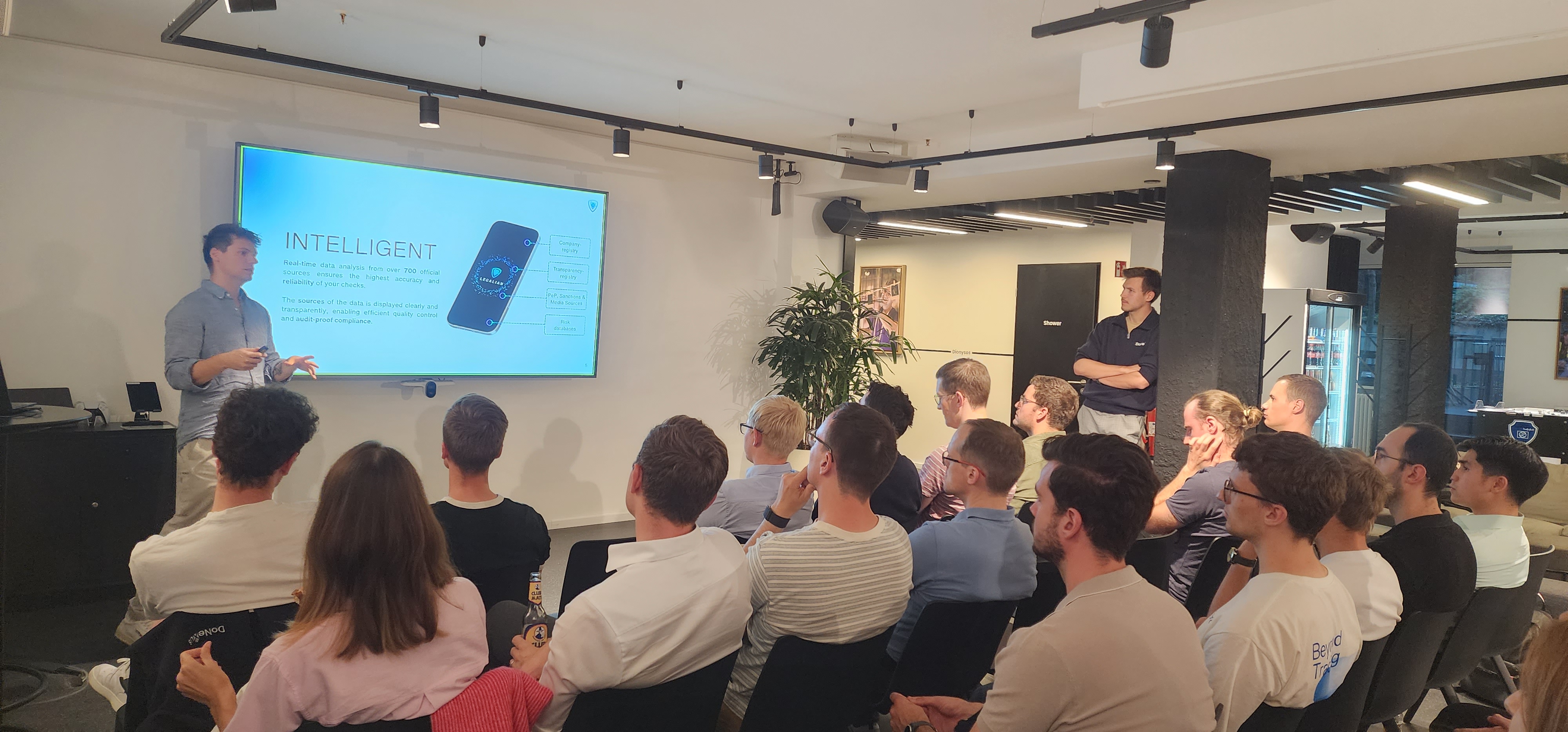 FIM founders presenting their startup innovations